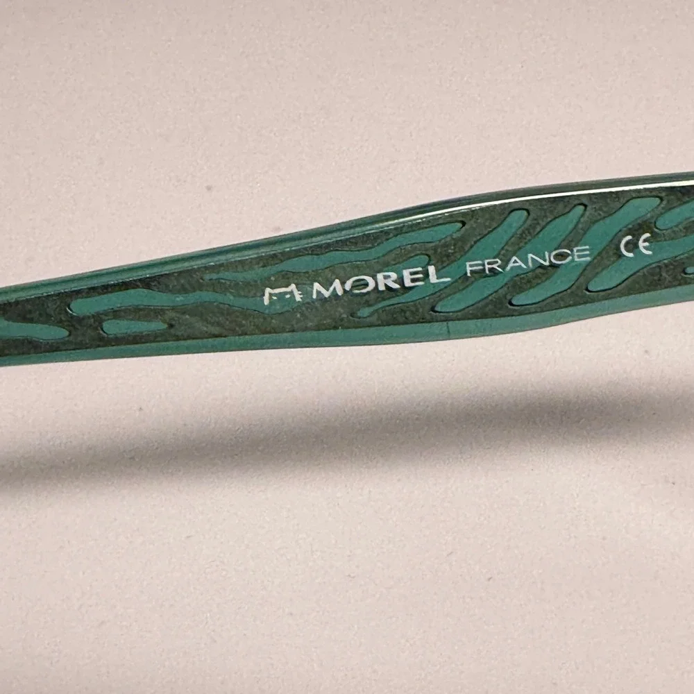 Morel Koali 7494K Women Eyeglasses Brown Teal Half Rim Frame‎ 53-17-135 France